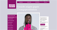 Desktop Screenshot of mission-freedom.de