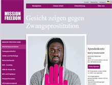 Tablet Screenshot of mission-freedom.de